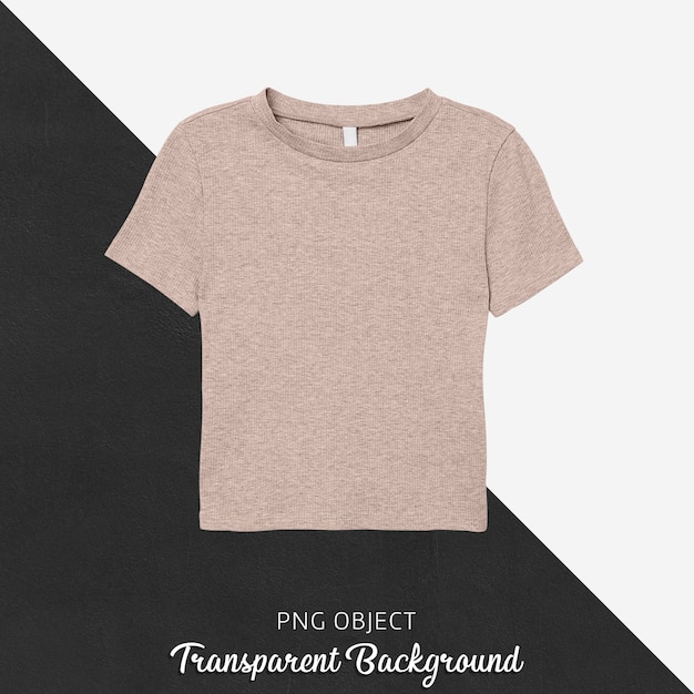 Vista frontale del mockup di t-shirt di base