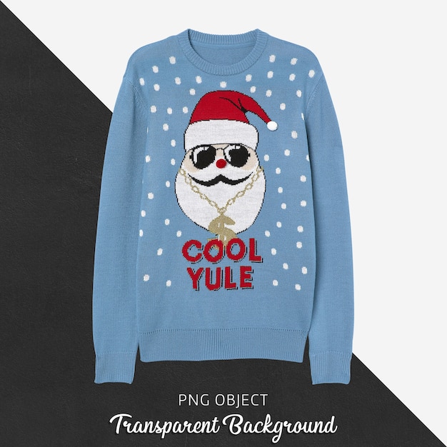 Vista frontale del mockup maglione di Natale