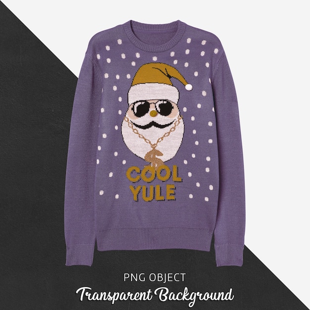 Vista frontale del mockup maglione di Natale