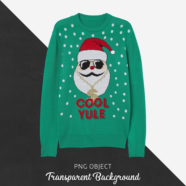 Vista frontale del mockup maglione di Natale