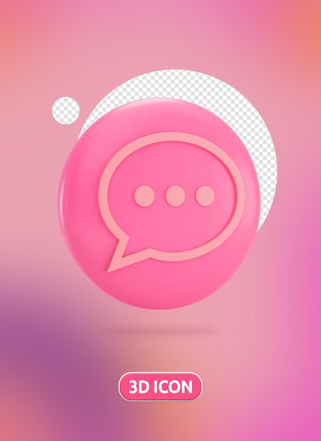 Vista izquierda de 3D Bubble Chat