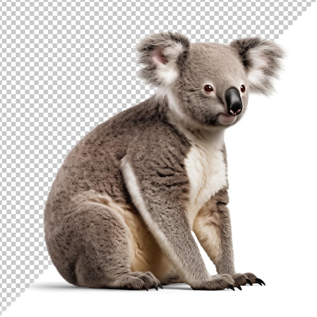 PSD vista lateral de um coala