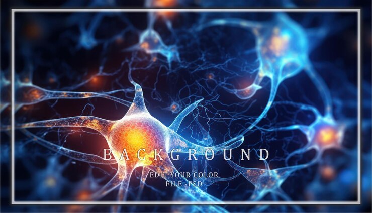 PSD vista microscópica de una red neuronal