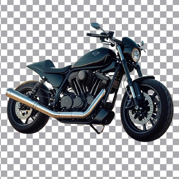 Vista de una motocicleta genial y potente