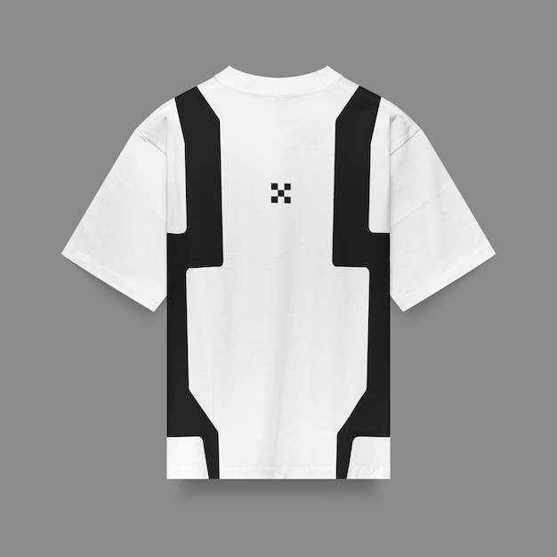 Vista posterior de PSD de maqueta de camiseta de gran tamaño realista