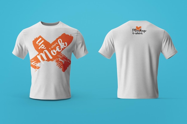Vista prospettica del modello PSD mockup camicia bianca