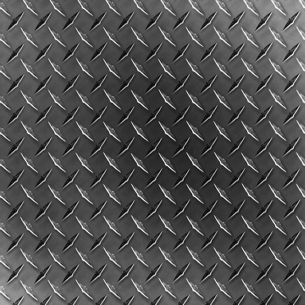 Vista ravvicinata di una consistenza metallica a piastra di diamante perfetta per applicazioni industriali