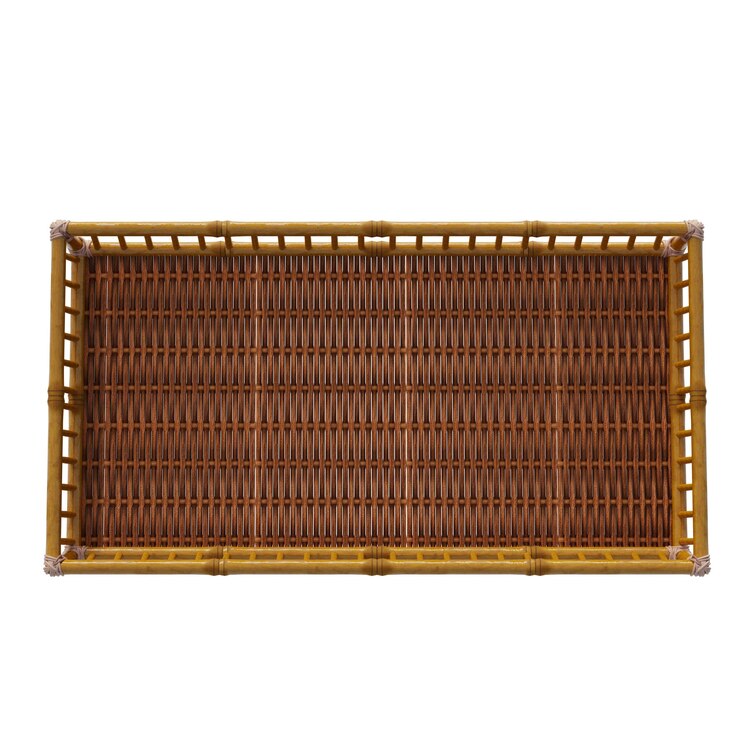 PSD vista superior de la bandeja de bambú rectangular