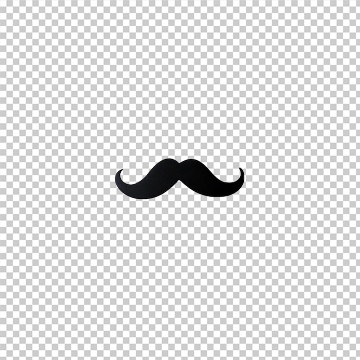PSD vista superior del bigote