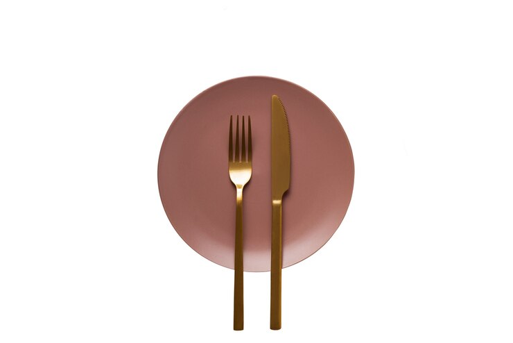 PSD vista superior de la mesa del comedor sin comida.