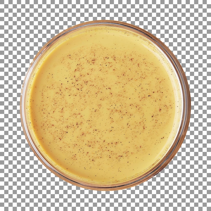 PSD vista superior de la taza de té aislada sobre fondo transparente