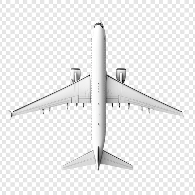 Visto dall'alto dell'aereo Jet bianco Volo Viaggio Aviazione