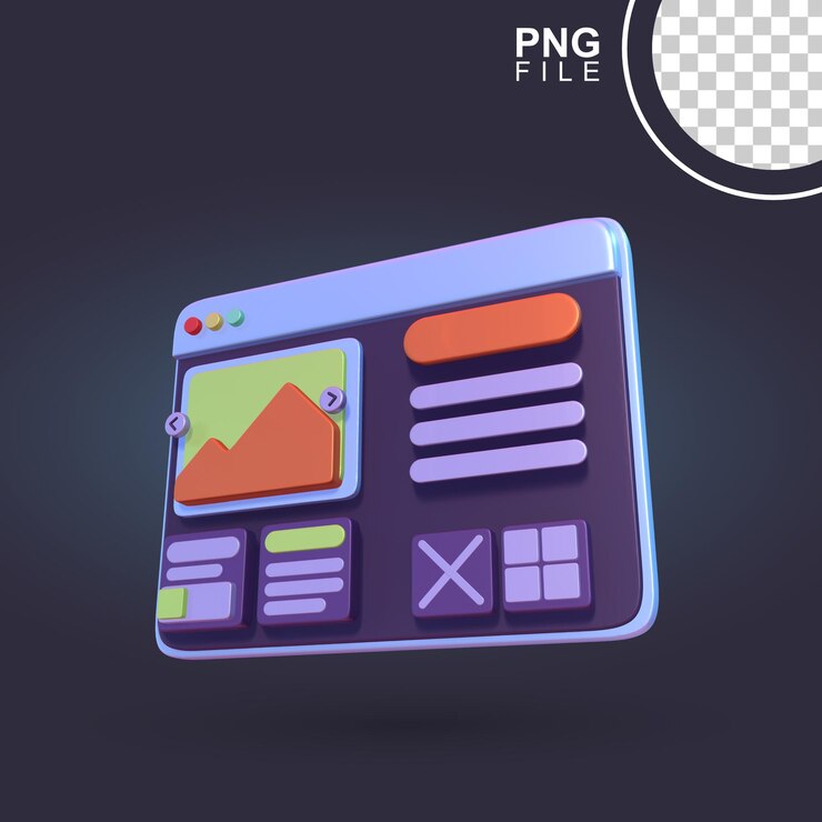 PSD visual 3d integrado y artículo