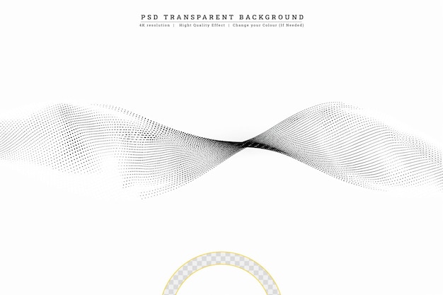 Visualisation De Données Vecteur De Modèle D'onde Dynamique Sur Fond Transparent