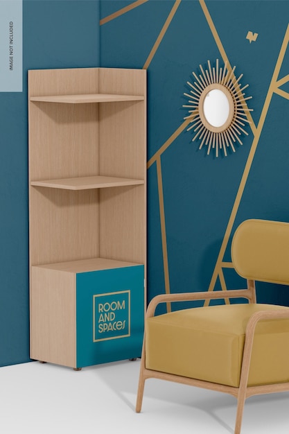 Visualização Direita da Maquete da Biblioteca de Parede