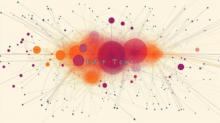 PSD visualización abstracta de la red con nodos y conexiones