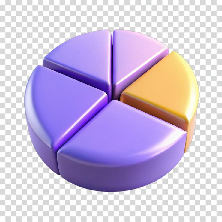 PSD visualización de datos en gráfico 3d distribución en porcentaje representación gráfica análisis estadístico análisis de datos de cuota de mercado análisis empresarial análisis infográfico diseño de segmentación informe