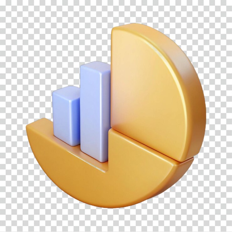 PSD visualización de datos gráfico 3d y elementos de gráfico