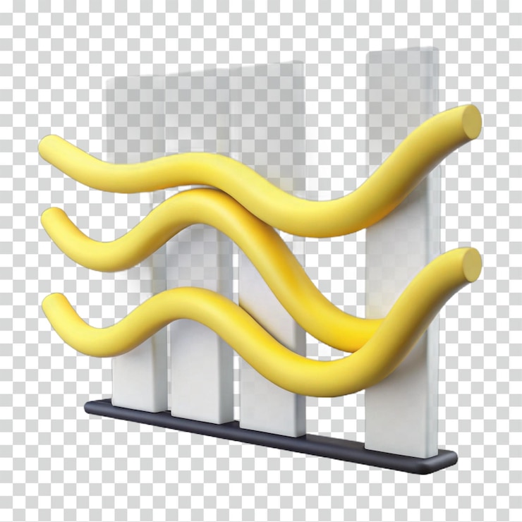 PSD visualización de datos de gráficos de ondas 3d abstractos