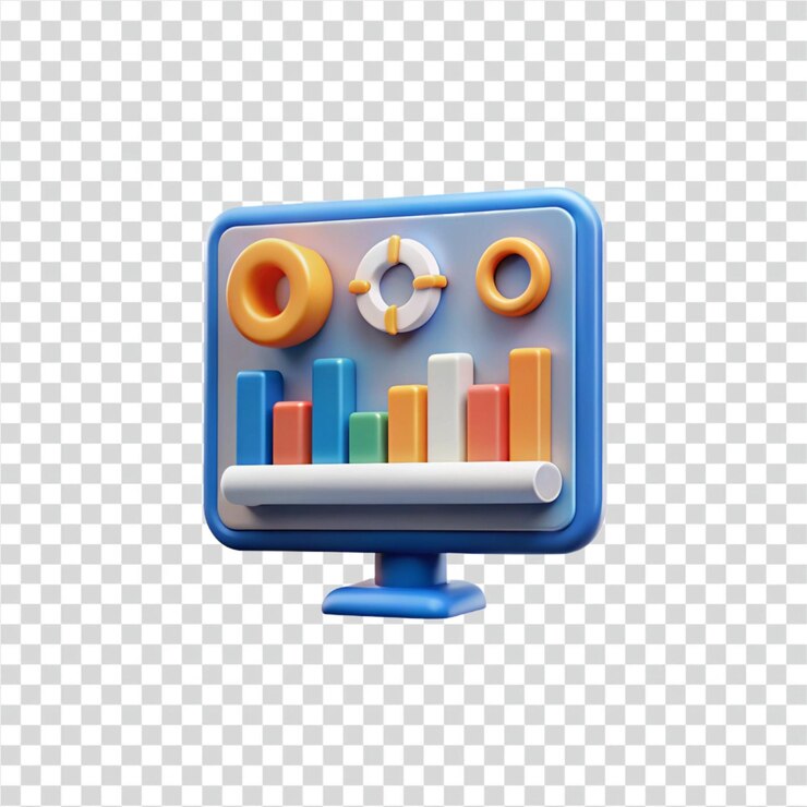 PSD visualización de datos monitoreo de métricas clave con gráficos y gráficos