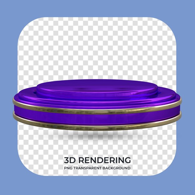 PSD visualización del producto podio 3d renderizado fondo transparente