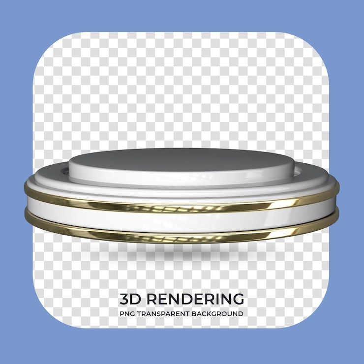 PSD visualización del producto podio 3d renderizado fondo transparente