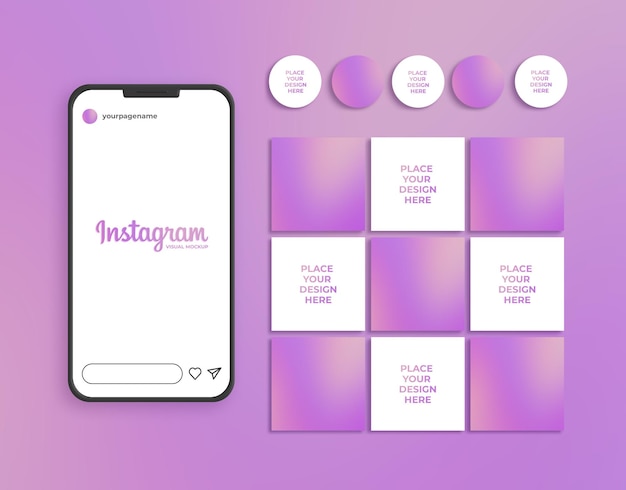 Visuelles Instagram-Mockup
