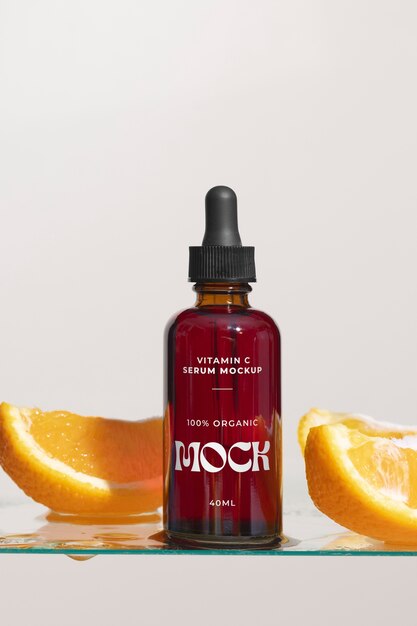 Vitamin-c-serum mit zitrusfrüchten