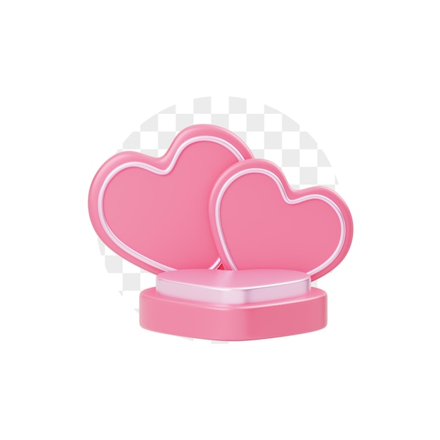 Vitrine Du Podium 3d Pink Love