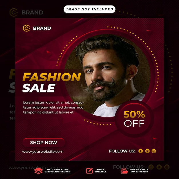 Vitrine de style Top Fashion PSD Designs de flyers pour les créateurs de tendances