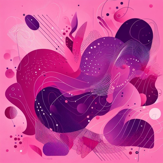 PSD viva magenta mirage arte abstrata desencadeada