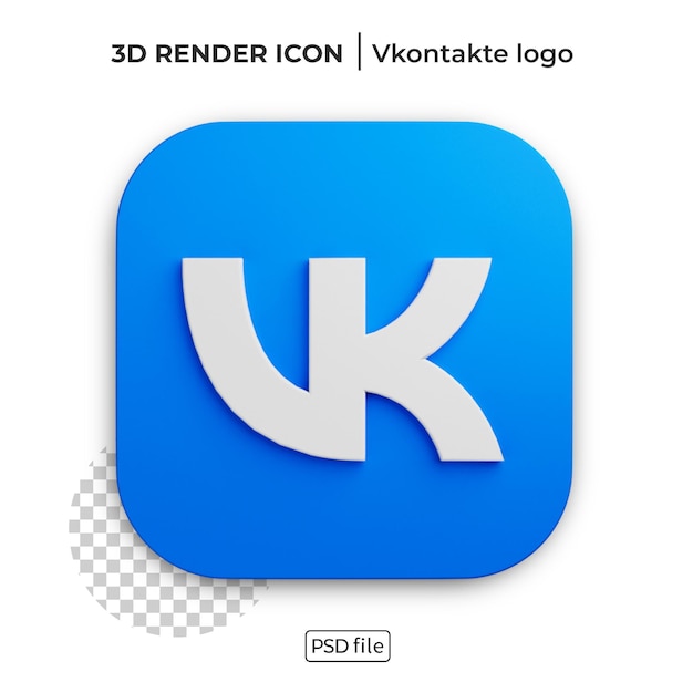 Vkontakte 3d-renderlogo