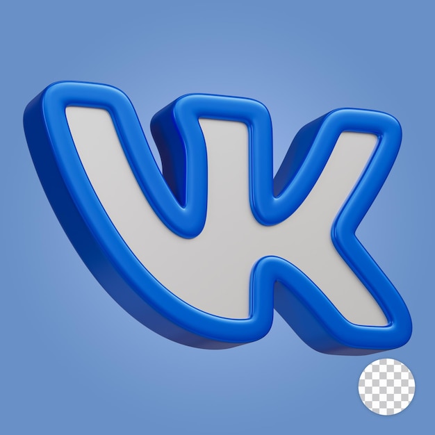 PSD vkontakte 3d-symbol