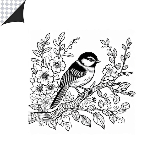 Vogelkonturbild für Kinder Malbuch Spaß amp Leichte druckbare Vorlagen