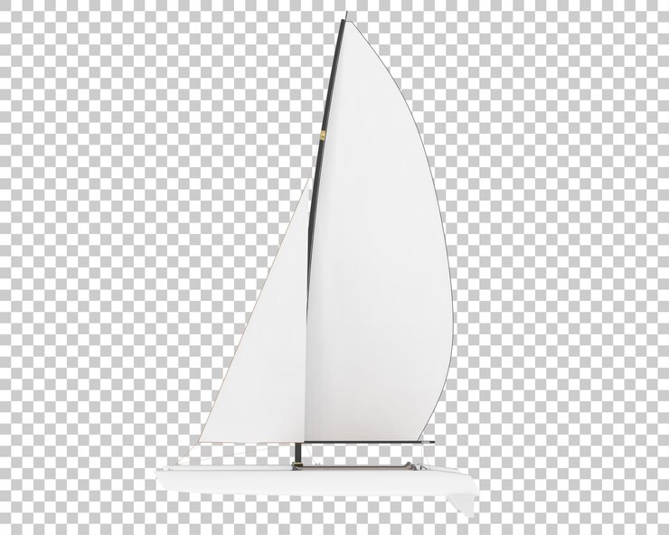 PSD voilier sur fond transparent illustration de rendu 3d