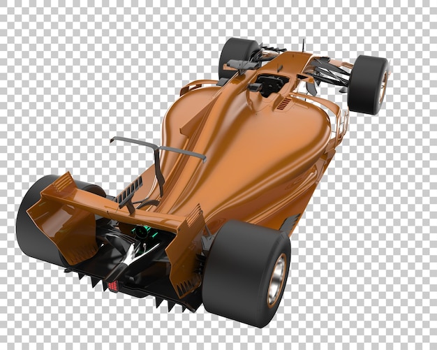 Voiture De Course Sur Fond Transparent. Rendu 3d - Illustration