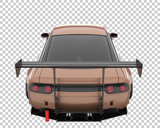 PSD voiture de course sur fond transparent. rendu 3d - illustration