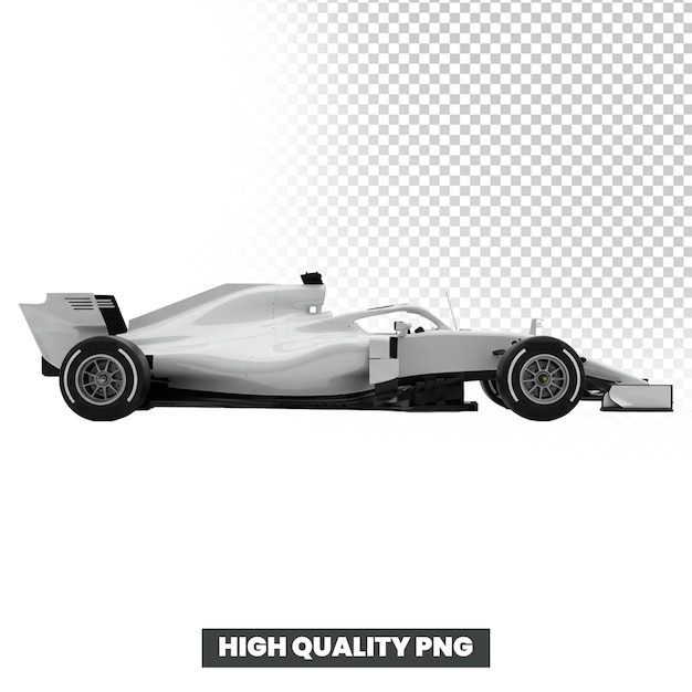 Voiture de course de Formule 1 blanche et élégante Performance à haute vitesse