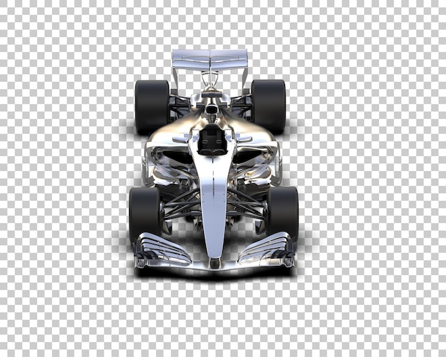 Voiture de course isolée sur le fond illustration de rendu 3D