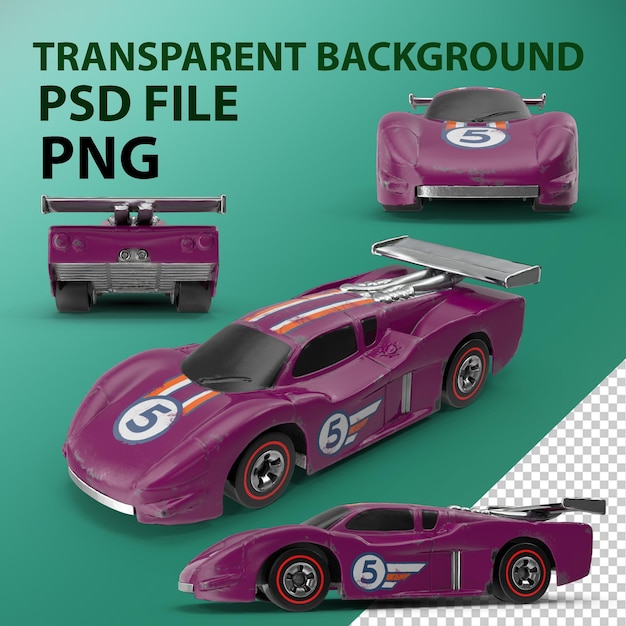 PSD voiture de course de jouets png