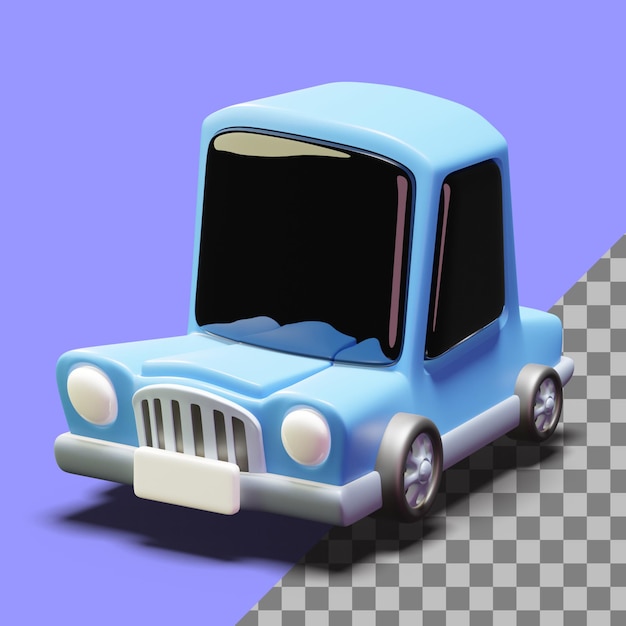 Voiture De Dessin Animé 3d