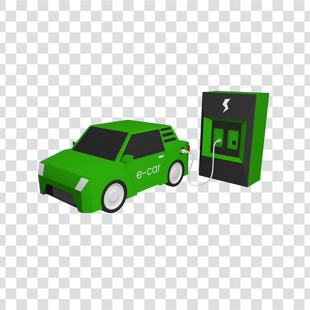 Voiture électrique verte