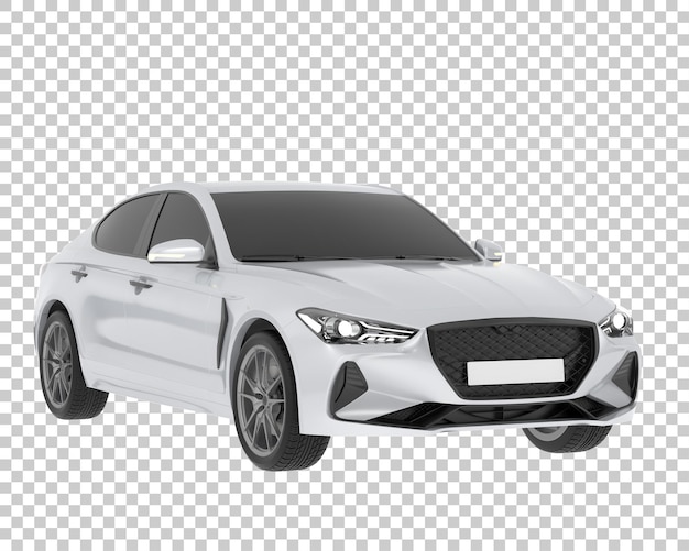 Voiture Sur Fond Transparent Illustration De Rendu 3d