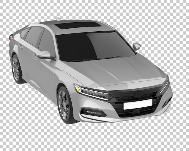 Voiture Sur Fond Transparent Illustration De Rendu 3d