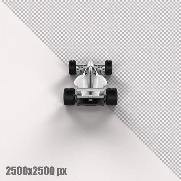 Voiture De Formule 1 Blanche Réaliste En Rendu 3d