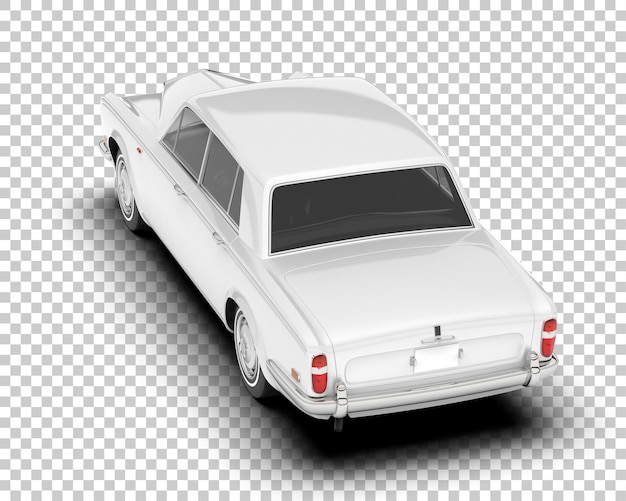 Voiture De Luxe Sur Fond Transparent Illustration De Rendu 3d