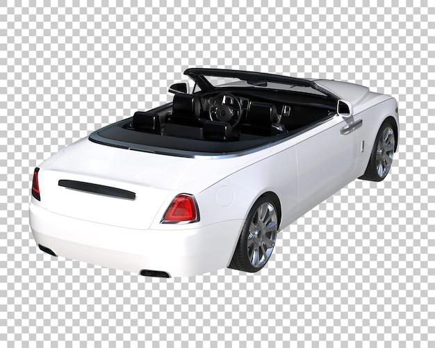 PSD voiture de luxe sur fond transparent. rendu 3d - illustration