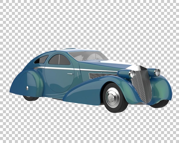 PSD voiture de luxe sur fond transparent. rendu 3d - illustration