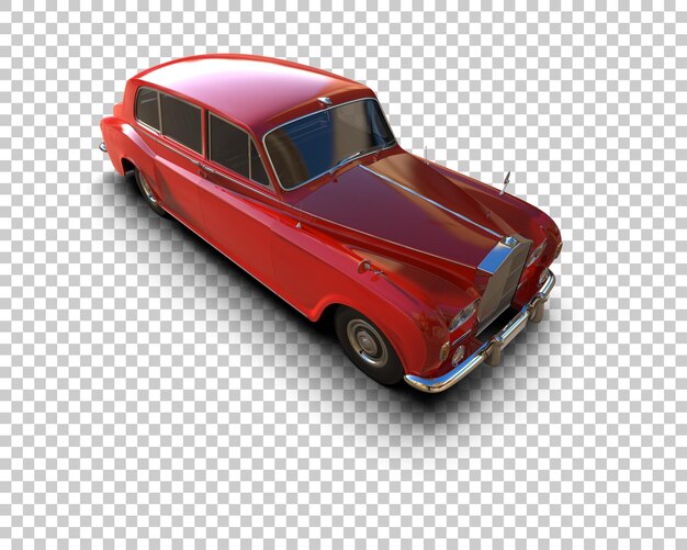 PSD voiture de luxe isolée sur le fond illustration de rendu 3d