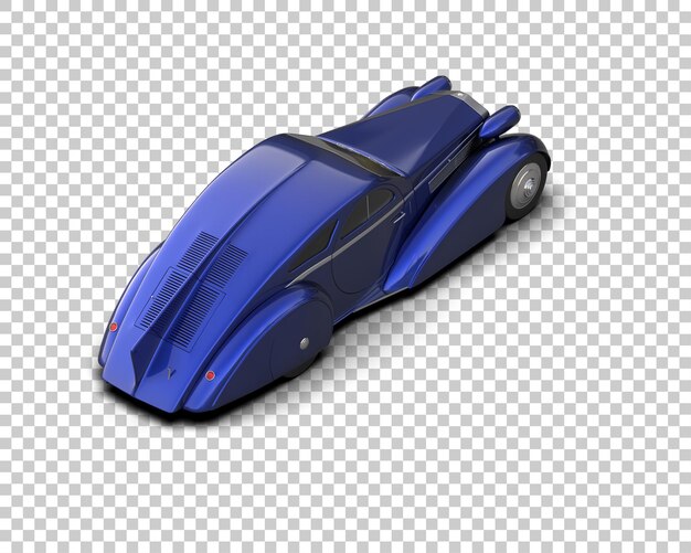 PSD voiture de luxe isolée sur le fond illustration de rendu 3d